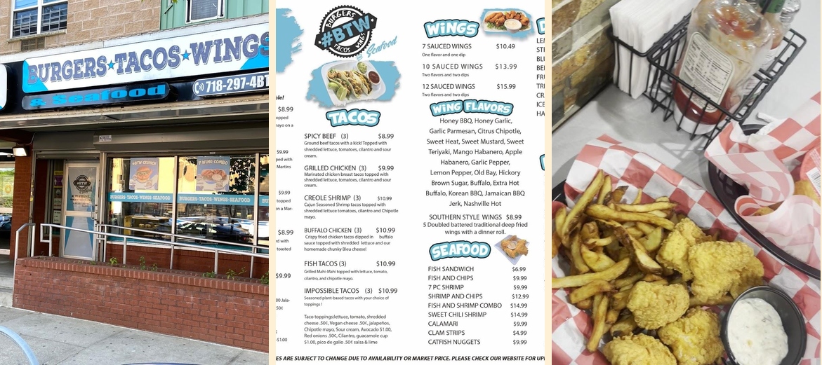 Burgers Tacos Wings & Seafood Jamaica